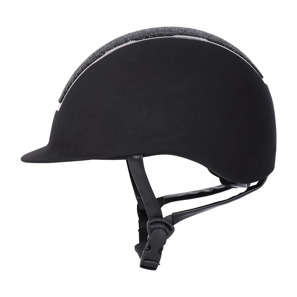 Harry's Horse Casque d'équitation Regal Velvet Sparkle Noir - 55-57 CM - Noir