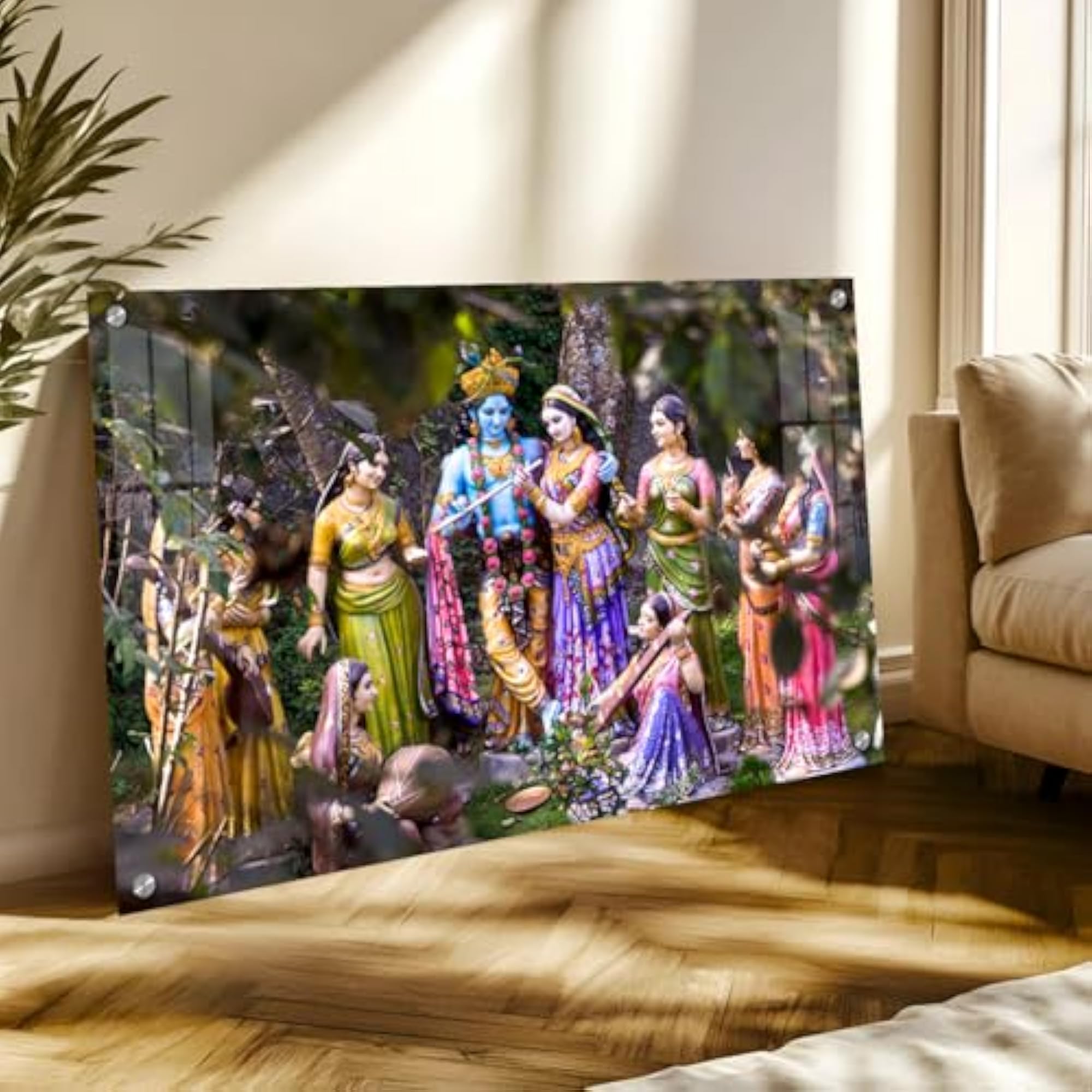 Radha Krishna Wall Frame for Home Decor