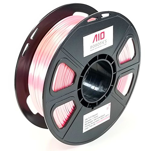 Filamento AIO Robotics Premium para impresoras 3D, Seda PLA, 0,5 kg PLA, Diámetro 1,75 mm, Seda rosa