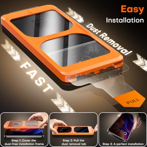 Image of TOCOL for Google Pixel 11 Privacy Screen Protector | Easy Installation, 25 Anti Spy, Data Protection, 9H+ Tempered Glass, 8FT Military Grade Shatterproof, Anti-Scratch, 2 Pack