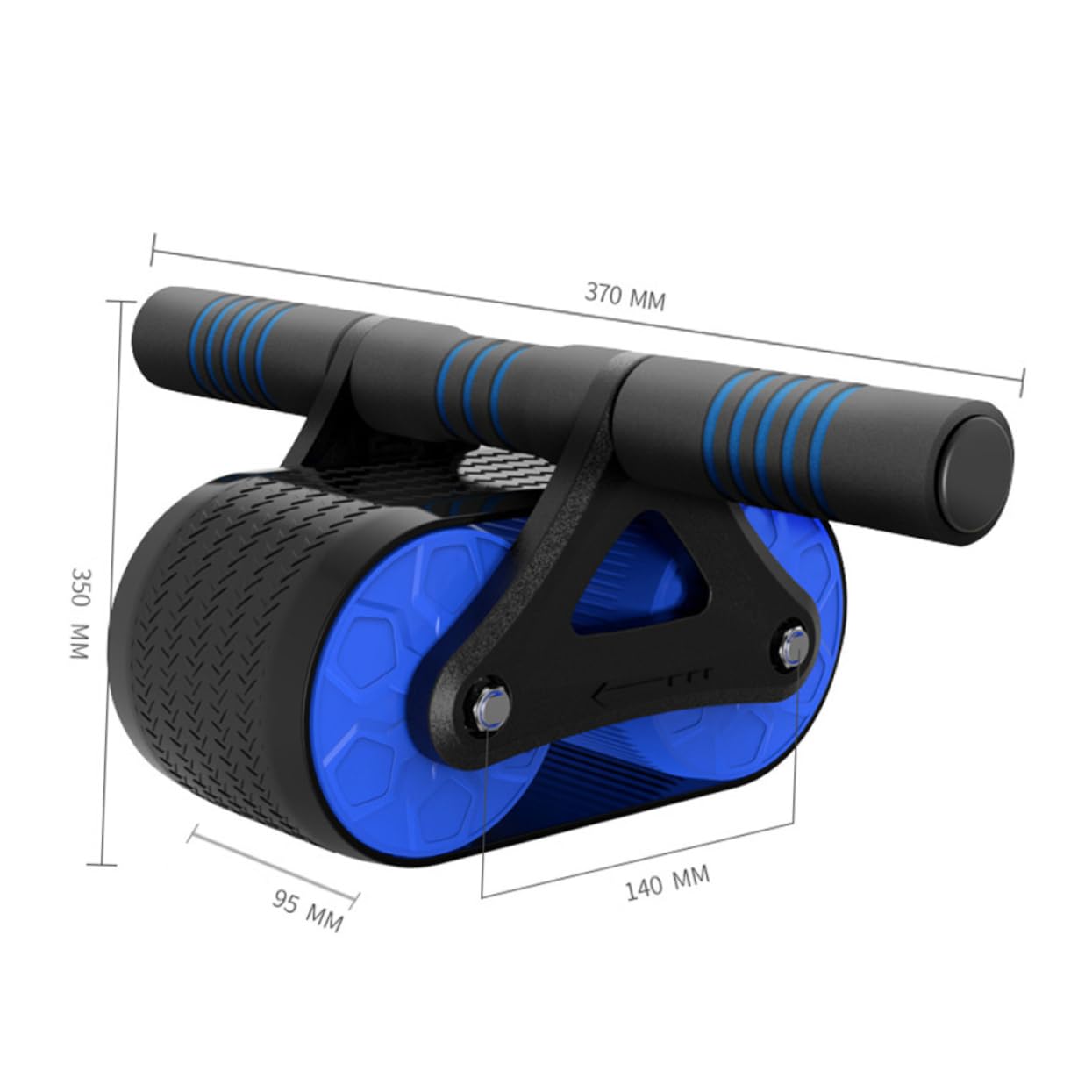 Abaodam Ruota Addominali Fitness Spessa in Abs con Manici in Gomma Antiscivolo Roller Addominali Silenzioso per Allenamento Core e Ruota Addominale Stabile per Tonificazione e Perdita