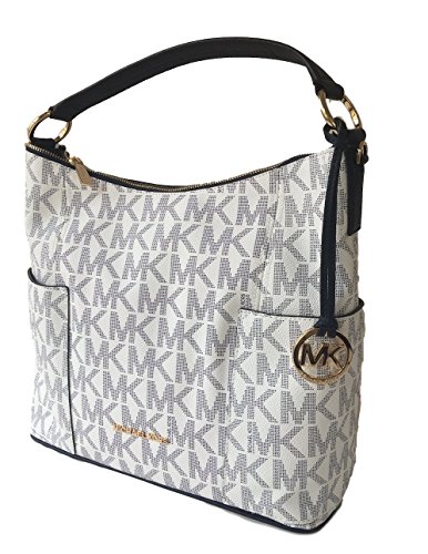 Michael Kors Anita Large Convertible Shoulder Bag Navy White