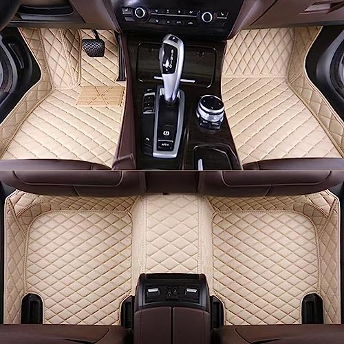 Tapis de Sol personnalisé pour Voiture Renault Sandero 2009-2014 Elégance Beige Haute Qualité