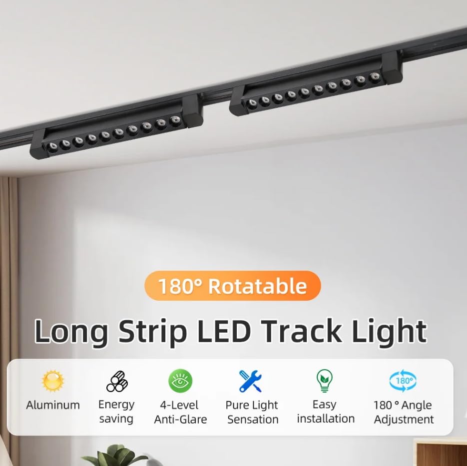 Image of Mufasa 20 Watts Laser Black Body LED Track Light Spot Light /Focus Light for Showroom Display Racks Indoor Ceiling Home Office | Track Rail NOT Included | (Yellow)