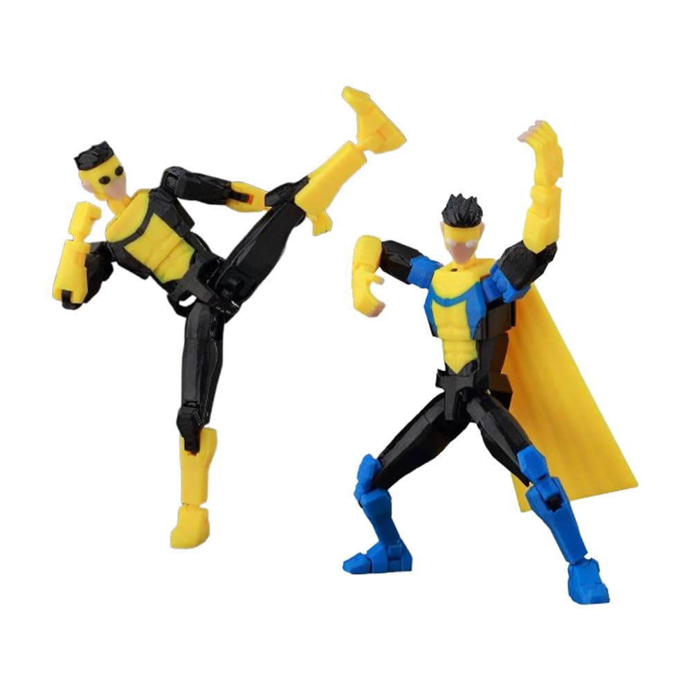 Zhongkaihua Omni-Man Figure Mark Grayson Action Figures Fully Articulated Anime 3D Printed Nolan Grayson Figurine Model Ornaments Collectibles Gifts Fans