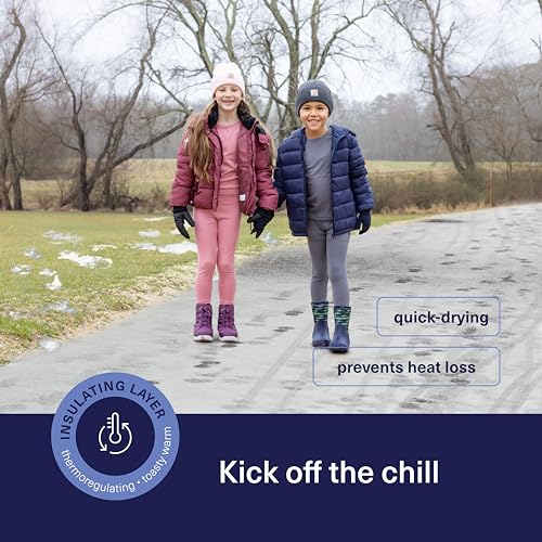 Thermal Underwear for Kids Boys Thermals Top & Bottom Set Long Underwear Base Layer Pajamas3