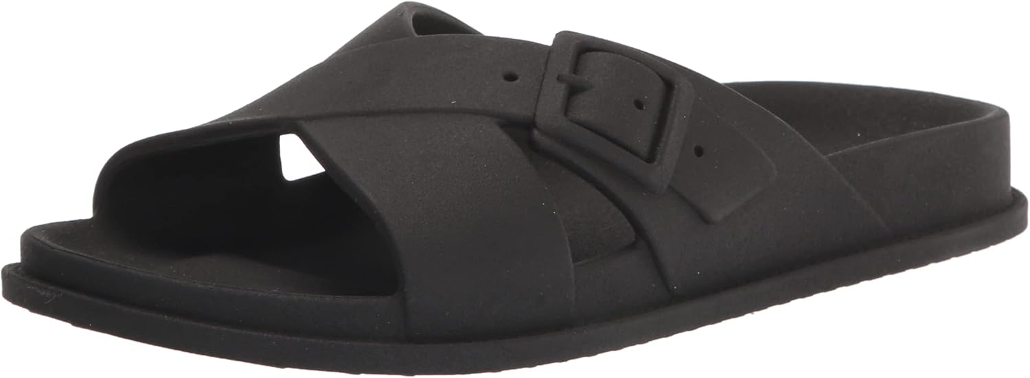 Lucky Brand Women's Roseleen Slide Sandal, Black, 7