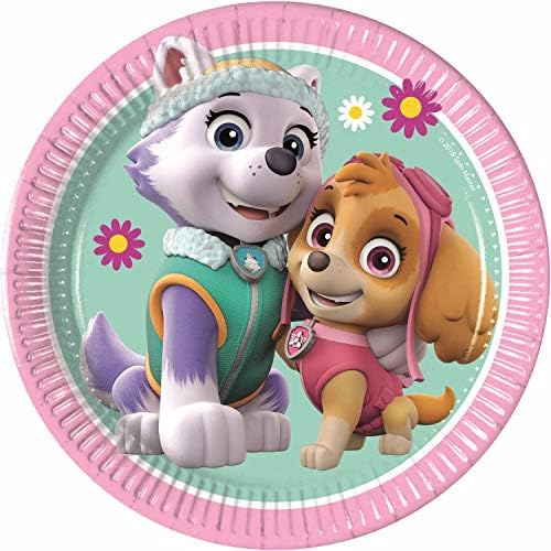Spin Master PAW Patrol Skye & Everest 10067625 PR90275 Plates, Pink