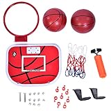 Kinder Basketballkorb Mini Basketball Set Indoor Outdoor Basketball Brett Basketball Hoop für Zimmer Schlafzimmer Badezimmer Toiletten Büro Scherzt Spiel mit Pumpen Aufhänger Basketballbrett