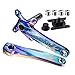SM SunniMix 1 Paire de pédalier de vélo manivelle BCD 104 en d'aluminium 8-12 Vitesses 170mm manivelle pour VTT VTT vélo Accessoires de vélo avec BB, Coloré