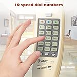 AT&T TRIMLINE 210 Corded Home Phone, No AC Power Required, Improved Easy-Wall-Mount, Lighted Big Button Keypad, 13 SpeedDial Keys, Last Number Redial, Mute, Flash, Volume Control, Beige - Image 5