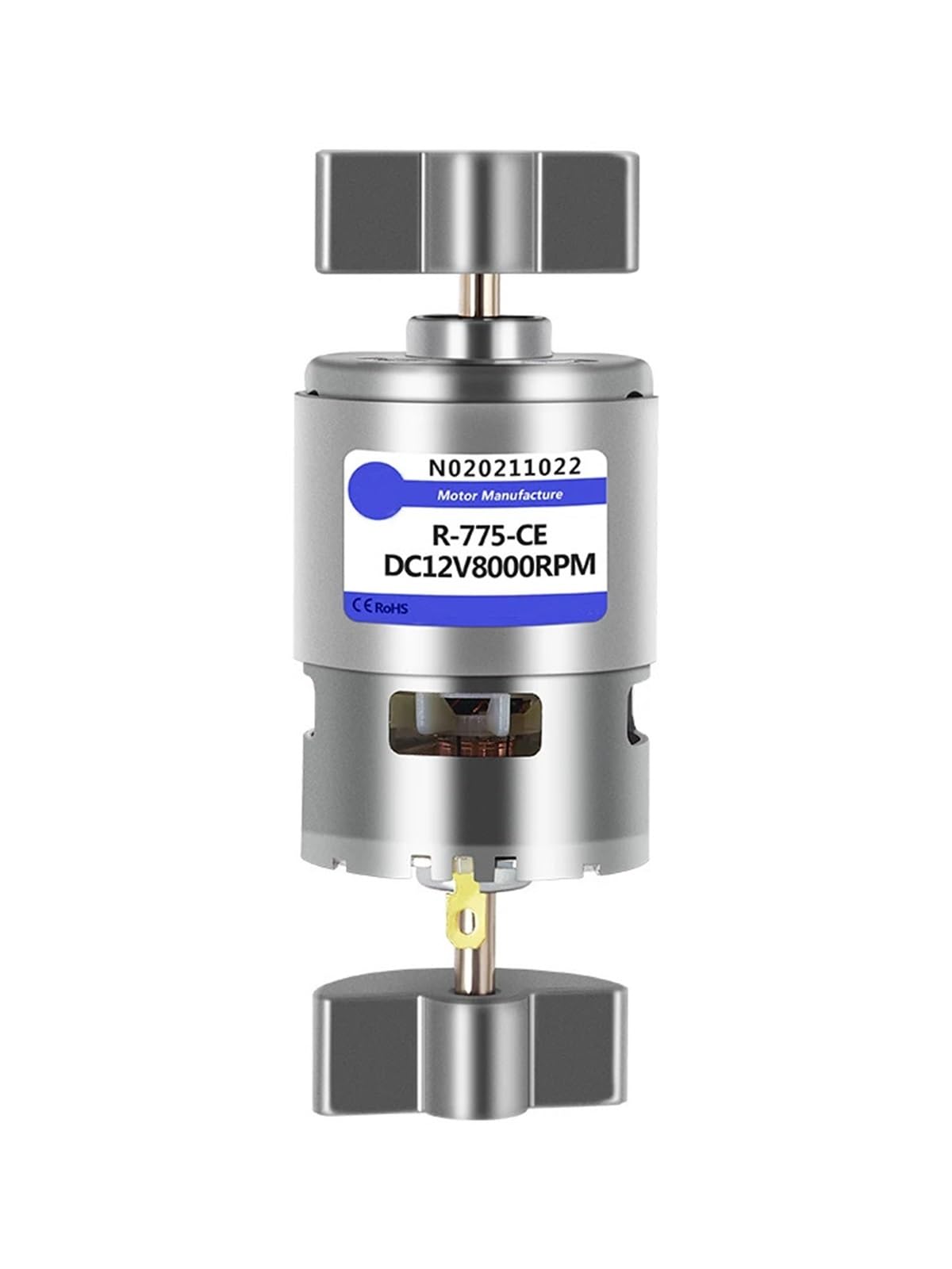 Moteur DC 775 12V 24V haute performance avec double masse oscillante intégrée