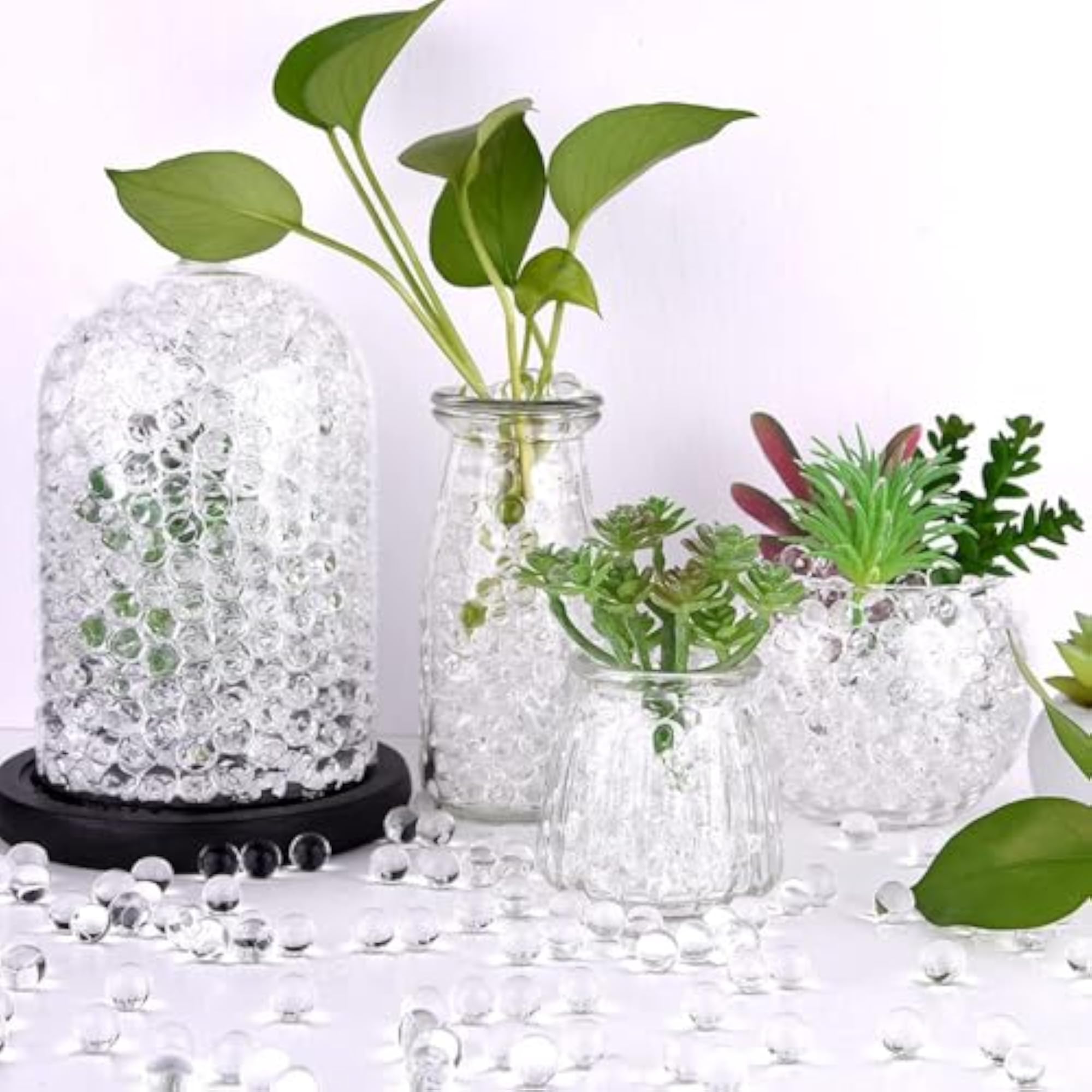 Water Beads Clear 12 Ounces for Vase Filler, Home Decor