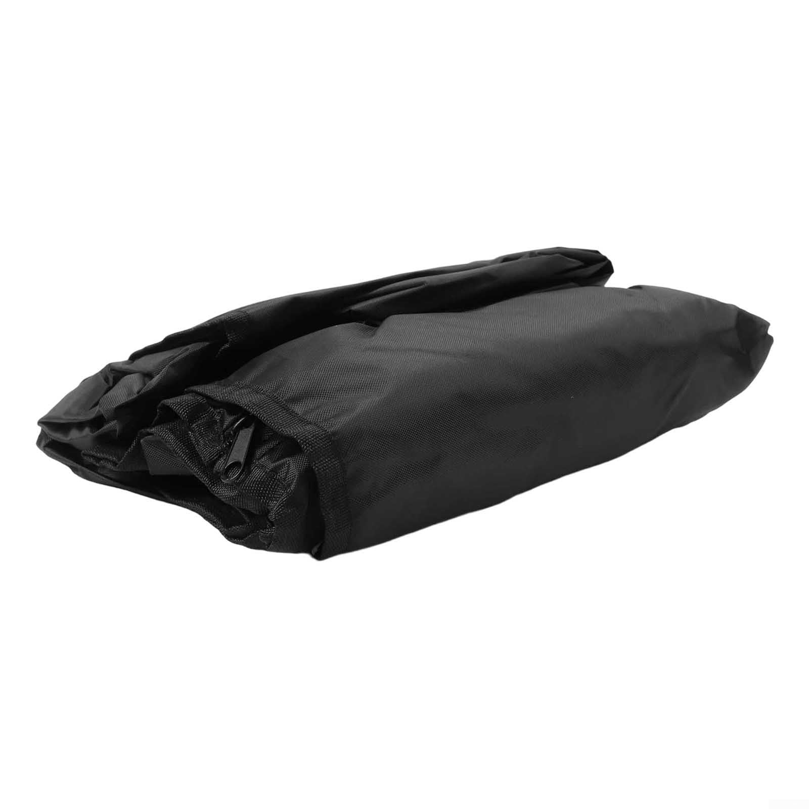 Copertura antipolvere impermeabile in tessuto Oxford 420D, con cerniera, resistente, con strato interno in poliuretano rivestito in argento, nero, varie misure (76 x 35 x 157 cm)