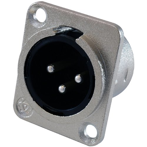 GLS Audio XLR macho 3 pines - Panel Mount 20 unidades miniatura 2