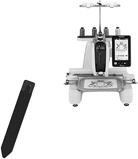 BoxWave Stylus Pouch Compatible with Brother PRS100 - Stylus PortaPouch, Stylus Holder Carrier Portable Self-Adhesive - Jet Black