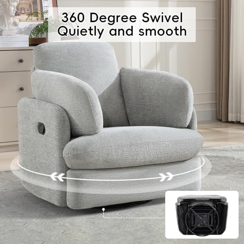 Sillón reclinable manual plegable gris miniatura 4
