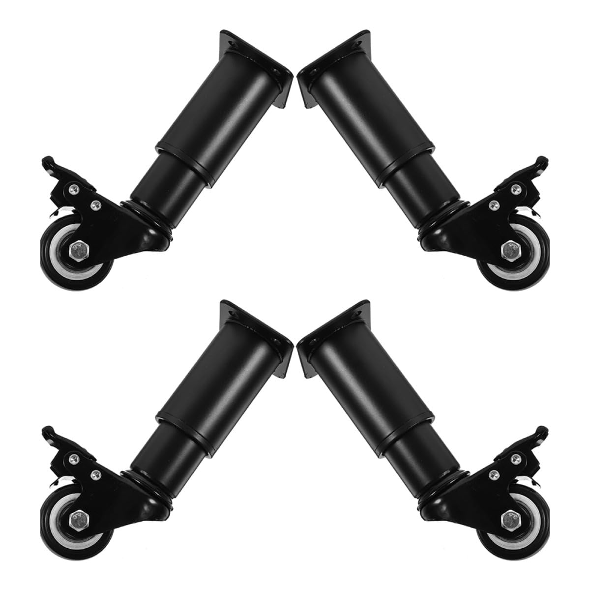 Patas para muebles ajustables con ruedas regulables de 185 a 260 mm TIDTALEO