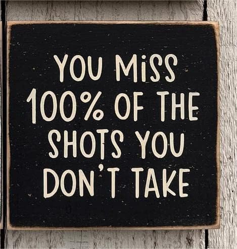 Agriism Letrero de madera de hockey de 8 x 8 pulgadas, decoración de cueva de hombre, regalo deportivo, decoración de hockey, decoración de sala de