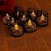 Asenart Flameless Tea Light Votive Wrap Candle Holder Set (50 Pack) for LED Battery Tealight Candles (Not Included) (Black)