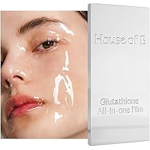House of B Glow Glutathione 2-Step Face &amp; Neck All-in-One Film, Dual-Care Set for Wrinkle Reduction &amp; Skin Tone Enhancement, Shine Your Light with 3 Counts Korean Mask