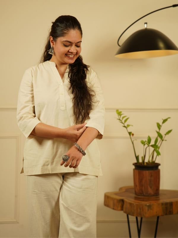 Image of SAADAA Women's Cotton Co-Ord Set | Soft, Breathable Fabric | Comfortable
