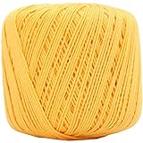 Threadart Fil à crochet 100 % pur coton – Or pollen – Taille 10 et 3 – Disponible en lots simples et en vrac – Taille 3 – Couleur 40