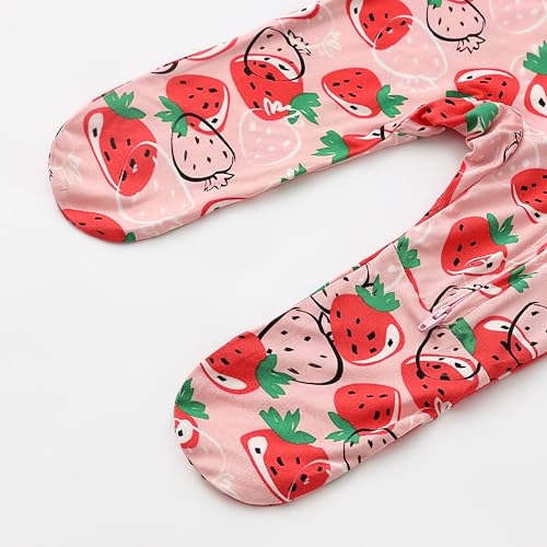 Image of Baby One-Piece Footies Long Sleeve Rompers 2-Way Zipper, Viscose from Bamboo Baby Bodysuit Clothes for Boys Girls