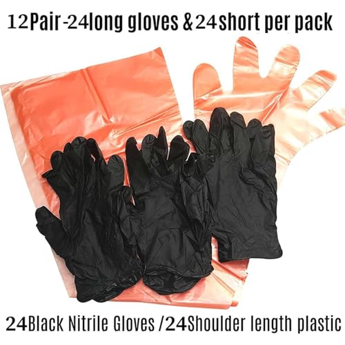 de limpeza de campo, para eviscerar cervos - 24 pares de portáteis para eviscerar cervos - de braço