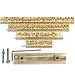 ZONEPACK Copper Brass Stamping Flexible Letters Numbers Alphabets Symbols Characters Molds CNC Engraving Molds for Hot Foil Stamping Machine (Microsoft Elegant Black)
