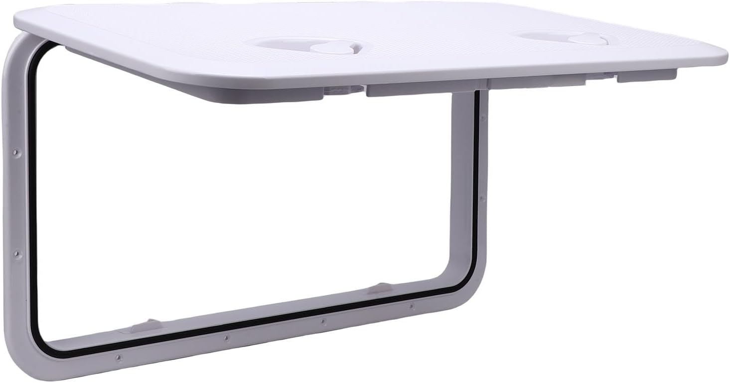 Marine Deck Access Hatch, ABS Plastic Boat Hatch Cover with Heavy Duty Anti Slip Cover and Recessed Handle, for Boats Yachts RV Indoor Outdoor Use