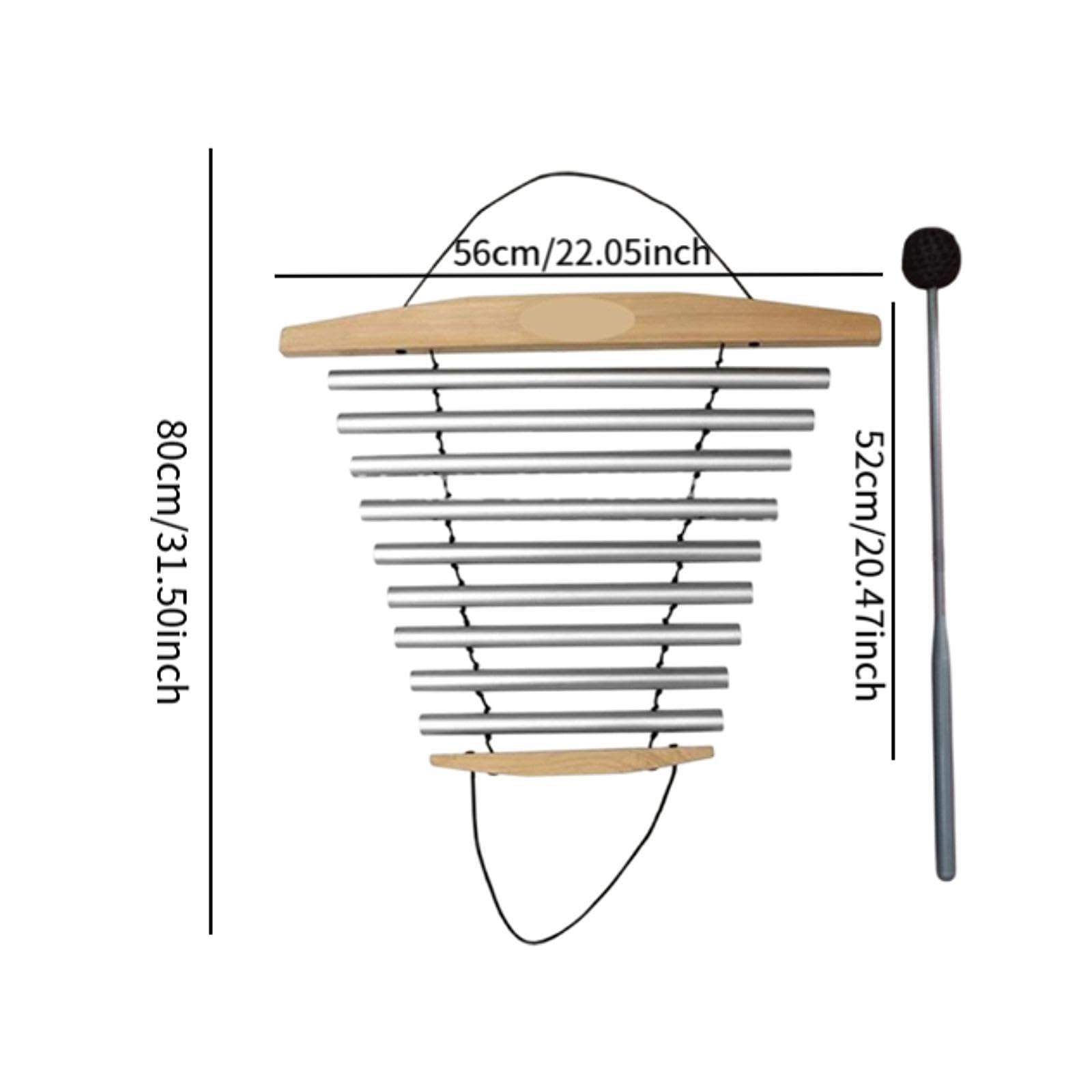 kowaku Campanello di flusso di meditazione con martello, strumenti musicali, campanello di flusso, suono di ciotola di meditazione per casa, 9 Toni Addensati