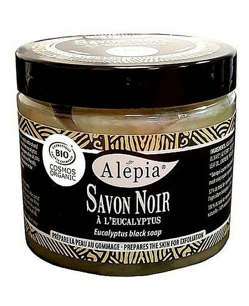 Alepia Savon Noir Premium à l'Eucalyptus Bio, 200ml