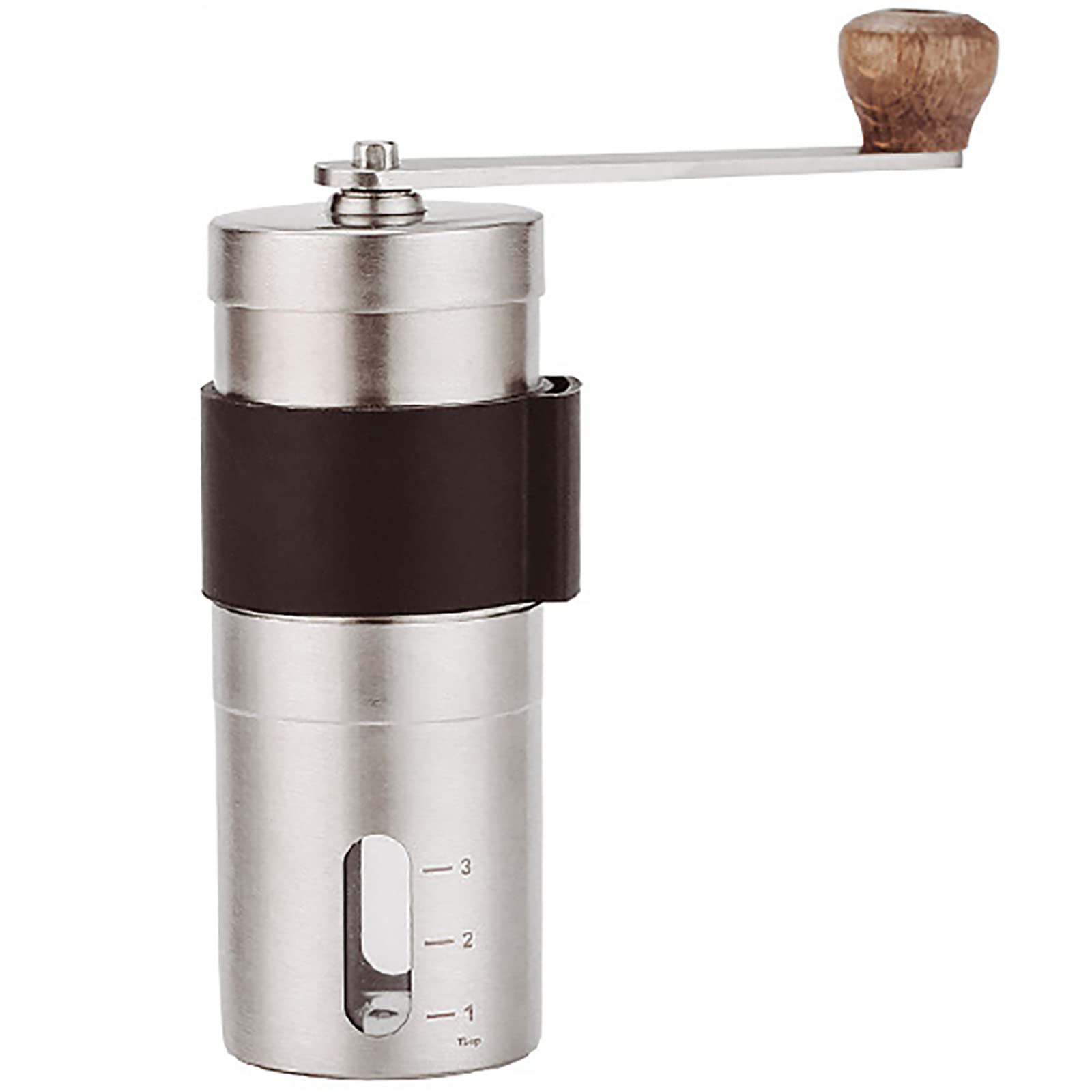Moulin à café manuel portable en inox et céramique réglable