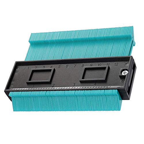 Contour Gauge 5 Inch Plastic Profile Gauge Irregular Shape Duplicator Copy Circular Frame Profile Gauge Tool (5 Inch)