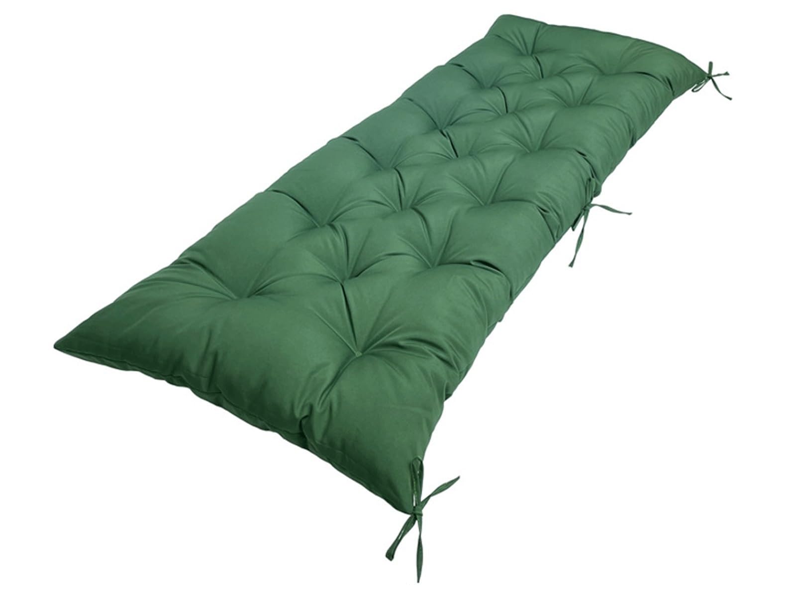 Coussin de banc de jardin imperméable vert foncé grand confort 150 x 50 cm