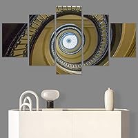 SIGNWIN 5 Panel Canvas Wall Art Solid Structures for Home Decorations Ready to Hang - 60