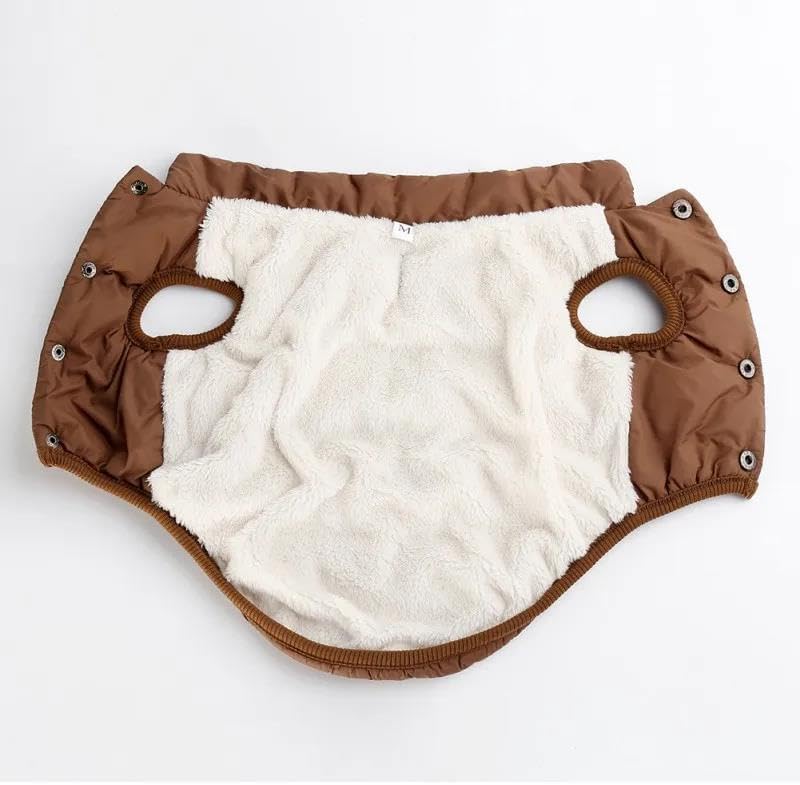 冬暖かいペットコート服屋外防風犬コートジャケット暖かいウール犬ベストチワワパグ小型および中型犬用,B,3XL