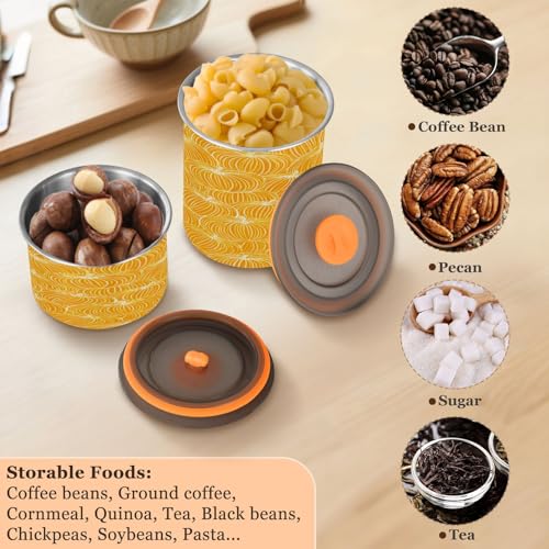 Bote para café hermético de acero inoxidable 17oz miniatura 5