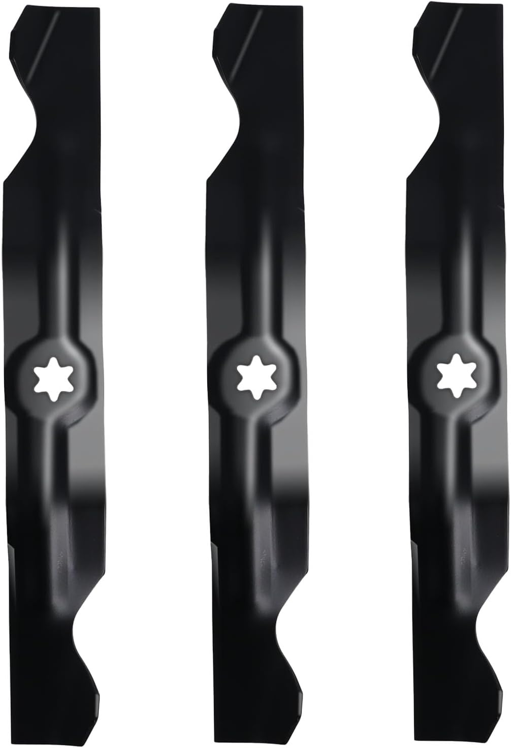 Maxpower 3 Heavy-Duty Blades For Many 50 In. Cut MTD, Cub Cadet, Troy-Bilt Mowers Replaces OEM #'s 742-04053, 942-04053A - Foto 5