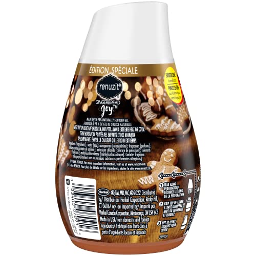Image of Renuzit Seasonal Gel Air Freshener, Gingerbread Joy, 12 count Total Air Fresheners
