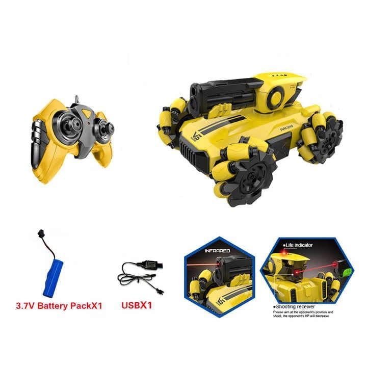 Jet Roy Remote Controllers 2.4ghz Battle Tank Infrared Remote Control Car Toys Monster Control Shooting Tank Game Set - 2 Piece Set 3