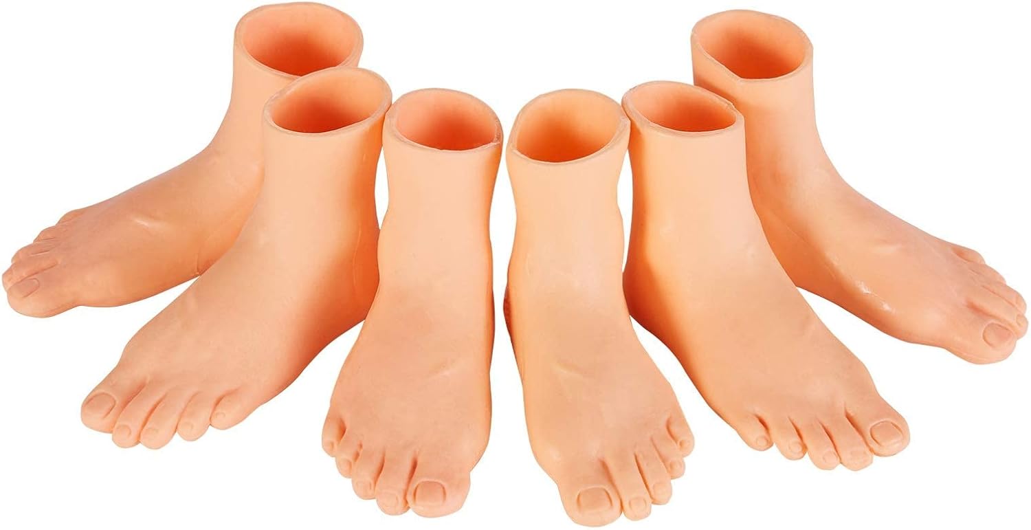 Finger Feet Puppet Tiny Feet Set, Left and Right Small Feet