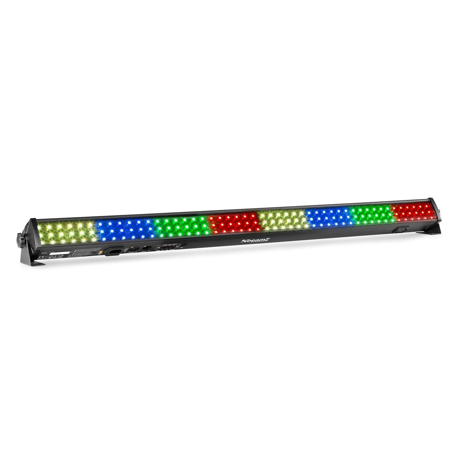 BeamZ LCB144 Barre LED RGB 144 LEDs - Modes DMX ou Autonome, 8 Sections Contrôlables, Fonction Maître/Esclave, Affichage LED, Télécommande Incluse, Idéal comme Jeu de Lumière pour vos Soirées