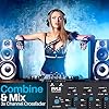 Pyle Bluetooth DJ Mixer – 3 Channel Audio Mixer with USB MP3 Player, 2 Mic Inputs, RCA Line Output, Crossfader & Headphone Monitoring – Compact Mixer for Home DJ, Karaoke & Parties #3