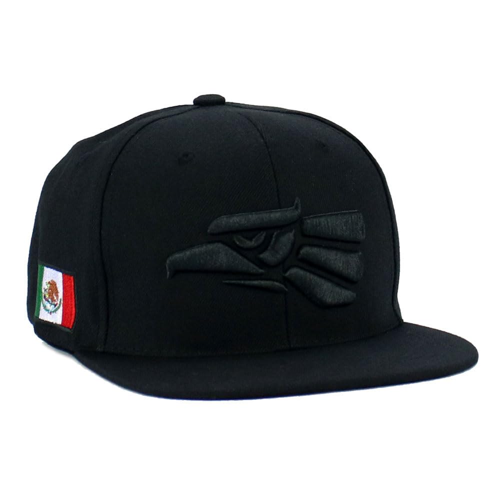Gorra mexicana de México, hecha en México, águila, bordada, ajustable, visera plana, gorra de béisbol