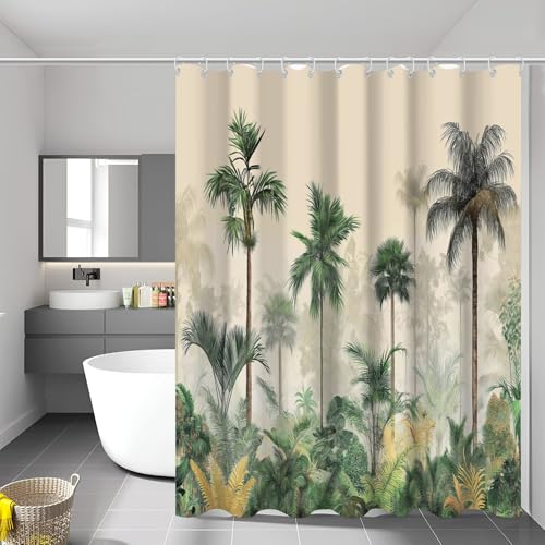 Rideau de douche lavable polyester imperméable pour baignoire salle de bain - 2