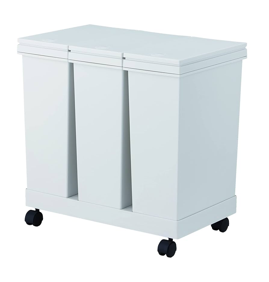 アスベル フタ付きゴミ箱 キッチン 60L EC横型3分別ワゴン たっぷり容量 Amazon｜アスベル フタ付きゴミ箱 キッチン 60L EC横型3分別