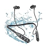 【Ergonomisches Design & Klare Anrufe】 Weiche Silikon-Ohrflügel mit Dreipunktfixierung sorgen beim Training für einen sicheren und bequemen Sitz mit 3 unterschiedlich großen Ohrstöpseln. Darüber hinaus gibt es auch einen zusätzlichen Flügelkopf für eine sichere Passform. Integriertes Mikrofon und Lautstärkeregler, ideal zum Annehmen von Anrufen oder zum Zuhören.