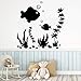 Tianpengyuanshuai Adesivi murali Animali Pesci dei Cartoni Animati Accessori Decorazioni per la casa Adesivi Decorativi in ​​Vinile Soggiorno Camera da Letto 40x40cm